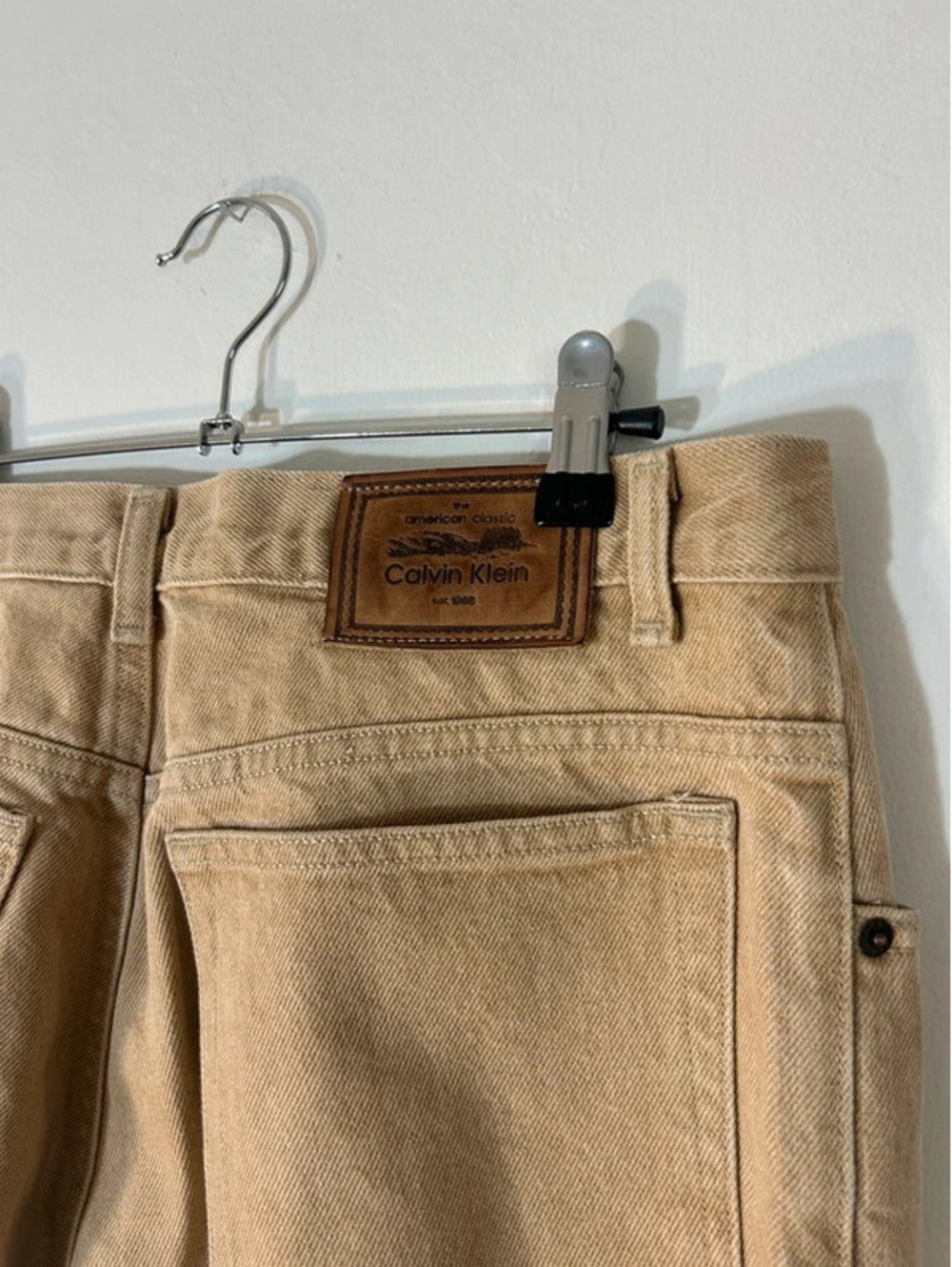 Y2K Calvin Klein Tan Vintage Jeans